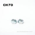 ISO 7719 Grado 12 Zinc chapado en zinc Metal Hexagon Tuercas